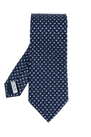 Navy blue Silk tie Burberry - Vitkac Italy